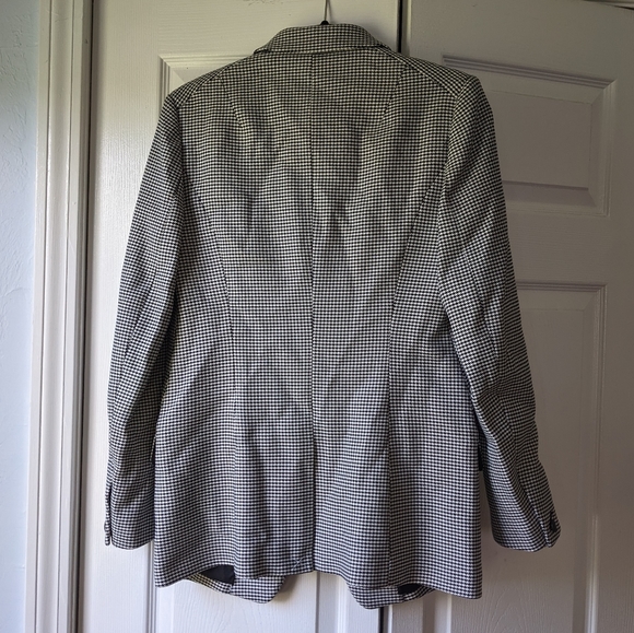 Rag & Bone Houndstooth Women's Andre Blazer size 6 in Black and White NWT - Picture 7 of 9